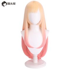 My Dress-Up Darling Kitagawa Marin Haipiece Hair Cosplay Wigs Harajuku Gift Marin Cosplay, Harajuku Wigs, Wig Care, Wigs Cosplay, My Dress Up Darling, Dress Up Darling, Harley Quinn Cosplay, My Dress, Cosplay Wigs