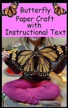 Have your students take flight with this paper butterfly project! Included are four wings and a body, all you need to supply are metal brads and pipe cleaners commonly found in the classroom. Step-by-step instructions allow students to practice informational reading skills and let you discreetly check for understanding while the students work. Questions at the end of the project let students reflect on why they completed each step in the sequence as they did. Enjoy this activity and check back o Four Wings, Butterfly Project, Fine Motor Activity, Butterfly Life Cycle, Vbs Crafts, Paper Butterfly, Bottle Jewelry, Outdoor Activities For Kids, Pipe Cleaners