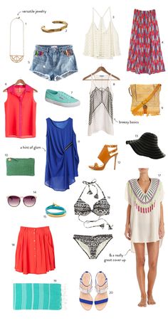 What to Pack for the Amalfi Coast. Read more - http://www.stylemepretty.com/living/2013/06/13/what-to-pack-for-the-amalfi-coast/ Mexico Outfit Ideas, Pack A Suitcase, Outfits For Mexico, Cruise Outfits, The Amalfi Coast