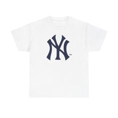 Celebrate your love for the New York Yankees with our authentic T-shirt collection. Each shirt is more than just apparel – it's a symbol of unwavering team loyalty and passion. Crafted with premium materials and adorned with the iconic Yankees logo, these shirts exude authenticity and pride. Whether you're cheering from the stands or watching from home, wearing our Yankees T-shirt instantly connects you with fellow fans and the rich history of this beloved team. Step into the spotlight and showcase your Yankees pride with every wear. S M L XL 2XL 3XL 4XL 5XL Width, in 18.00 20.00 22.00 24.00 26.00 28.00 30.00 32.00 Length, in 28.00 29.00 30.00 31.00 32.00 33.00 34.00 35.00 Sleeve length (from center back), in 15.10 16.50 18.00 19.50 21.00 22.40 23.70 25.00 White Cotton T-shirt For Fan Events, White Sporty T-shirt For Fan Merchandise, Relaxed Fit Logo Print T-shirt For Fan Merchandise, White Collegiate T-shirt With Team Logo, White Team Logo Top For Streetwear, White Top With Team Logo For Streetwear, Classic White Sports T-shirt, White Streetwear Top With Team Logo, White T-shirt With Team Logo For Baseball Season