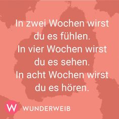 a pink background with the words wunderweib in german, and an image of a