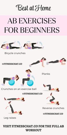 Looking for a workout plan for beginners? Check out the best Core workout and abs workout routines that you can do at home Ab Exercises For Beginners, Most Effective Ab Workouts, Best Abs Workout, Full Ab Workout, 5 Minute Abs Workout, Best Ab Exercises, Killer Ab Workouts, Beginner Ab Workout, Exercises For Beginners