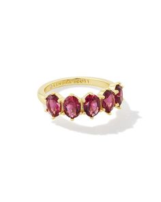 Ruby Ring Band, Kendra Scott Rings, Dainty Jewelry Layered, Senior Rings, Amber Rings, Kendra Scott Ring, January Birthstone Rings, Winter Shopping, Pink Iridescent