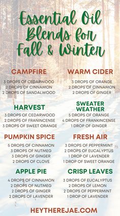 Fall Scents Essential Oils, Best Essential Oil Blends, Fall Essential Oil Blends, Fall Essential Oils