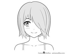 How to Draw Anime Characters Tutorial - AnimeOutline Shy Character, Shy Anime, Character Eyes, Base Character, Learn To Draw Anime