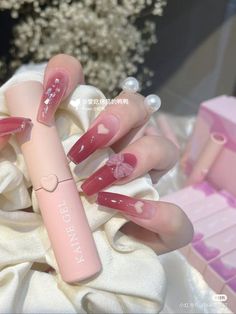 Japanese Gel Nail Designs, Custom Nails, Japanese Nail, Nails Stiletto, Classy Acrylic Nails