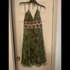 Phoebe Couture Womens Silk Dress Size 8. New Without Tags. Spring Green Beaded Dress, Green Beaded Dresses For Spring, Size 8 Dress, Couture Dresses, Wooden Beads, Silk Dress, Couture, Silk, Womens Dresses