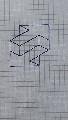 a piece of graph paper with an arrow drawn on it