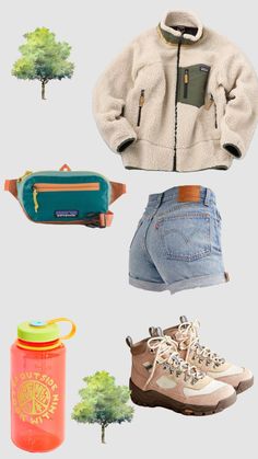 hiking outfit #nature #hiking #explore Cute Granola Outfits, Outdoorsy Outfits, Granola Girl Outfits, Granola Outfits, Hiking Attire, Hiking Outfits, Nature Hiking, Summer Hiking Outfit, Granola Girl