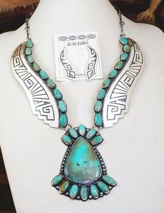 Southwestern Turquoise Necklace For Western-themed Events, Jewelry Rings Unique, Navajo Traditional Necklace Turquoise, Authentic Turquoise Jewelry, Southwestern Silver Turquoise Multi-stone Necklace, Native American Necklace, Southwestern Style Blue Turquoise Nickel-free Necklace, Southwestern One-of-a-kind Turquoise Necklace, Silver Turquoise Jewelry