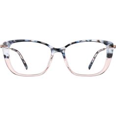 These two-tone rectangle glasses are both professional enough for the office and trendy enough for everything else you want to do. The wide high-quality acetate eyeglasses is hand-polished to a glossy finish and features a translucent speckle pattern with padded temple tips for added comfort. It is available in amber and charcoal. | Zenni Women's Cat-Eye Prescription Eyeglasses Pink Mixed Cute Eye Glasses Frames, Stylish Glasses For Women Zenni, Trendy Eyeglasses Zenni, Eyeglasses For Women Zenni, Zenni Optical Glasses Woman, Cute Prescription Glasses Zenni, Glasses For Oval Faces, Zenni Optical Glasses, Zenni Optical Glasses Woman Rectangle