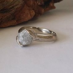 Check out this item in my Etsy shop https://www.etsy.com/listing/288525675/twig-engagement-ring-available-now-raw Untreated White Gold Ring Jewelry, Nature-inspired Jewelry With Prong Setting For Gifts, Unique Diamond Cut Jewelry For Promise, Unique White Gold Diamond Cut Ring, Nature-inspired Jewelry With Prong Setting As Gift, Unique Diamond Cut Diamond Ring For Gift, Unique Diamond Cut Ring As Gift, Unique Diamond Cut Ring For Gift, Untreated White Gold Jewelry For Wedding