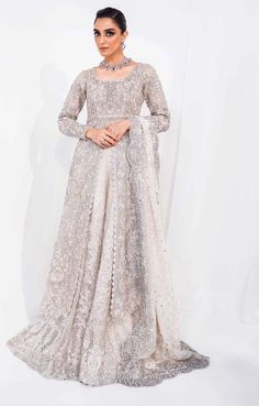 Pakistani Bridal Dress in Gown Lehenga Dupatta Style Lehenga Dupatta Style, Gown Lehenga, Pakistani Gown, Pakistani Bridal Dress, Dupatta Style, Lehenga Dupatta, Maya Ali, Organza Lehenga, Organza Gowns