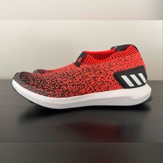 Adidas Rapidarun Laceless Knit Athletic Shoes Solar Red Black Youth Size 5.5 Nwb. Color Is Solar Red/Black. Youth Boys Size 5.5, Women’s Size 7. Brand New With Box. Fast Shipping. Red Breathable Slip-on Running Shoes, Adidas Slip-on Running Shoes With Rubber Sole, Red Slip-on Breathable Running Shoes, Breathable Red Slip-on Running Shoes, Casual Non-slip Red Running Shoes, Casual Red Non-slip Running Shoes, Dynamic Red Adidas Sneakers, Red Sporty Sneakers With Closed Toe, Red Sporty Closed Toe Sneakers