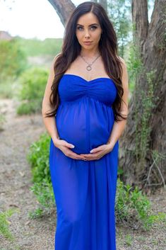 Flowy Maternity Gown - Sexy Mama Maternity Chiffon Maternity Gown, Pregnant Mommy, Lace Maternity Gown, Blue Maternity Dress, Maternity Photography Poses Outdoors, Outdoor Maternity Photos, Photoshoot Maternity, Lace Tube Top, Maternity Long Dress