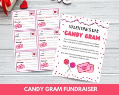 valentine's day candy cram game for kids with free printables on it