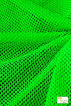 Tempest Neon Green Athletic Mesh Fabric. 4 Way Stretch - Boho Fabrics Boho Fabrics, Pattern Weights, Boho Fabric, Fabric Sale, Stretch Velvet, Knit Sweatshirt, Sweater Sale, Ribbon Trim, Stretch Lace