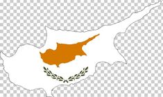 the map of cyprus with an olive wreath on it, transparent background png clipart