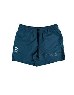 SUSTAINABLE GARMENT for the better future. Our swimshorts are now in recycled fabric. Water repellent and quick dry fabric perfect for swimming or gym. Available in 3 colorways and black gunmetal accent. This product helps end plastic waste. High quality metal tip color contrast drawstring Side pockets and back pocket Eyelets on the back Printed design Built in mesh underwear 100% RECYCLED POLYESTERmesh:100% POLYESTERFabric is imported from South KoreaDELICATE MACHINE WASHSize Guide:Male model i