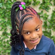 Girls Braided Hairstyles Kids, Black Kids Braids Hairstyles, Kids Braids, African Hair Braiding Styles, Natural Hairstyles For Kids, Girls Natural Hairstyles, Quick Braided Hairstyles