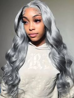 Product Details Type Wear Go Pre Cut Lace Wig Density 180% Hair Color Grey Color Texture Straight/Body Wave/Water Wave/Kinky Curly/Deep Wave/Loose Deep... Hair Quality 100% Virgin Hair from One Donor, Can be dyed, bleached Lace Swiss HD Lace Hairline Pre-plucked Natural Hairline Wig Cap Dome cap with elastic band, No combs inside Cap Size Medium Size Cap (22.5-23inch) Last For One more year Processing 1-10 Working Days before shipment Delivery Fast Free Shipping, USA (2-4 Bdays), others (3-5 Bda Body Wave Wigs, Brazilian Virgin Hair Body Wave, Frontal Wig Hairstyles, Human Hair Color, Grey Wig, Remy Human Hair Wigs, Ombre Wigs, Colored Wigs, Grey Hair Color