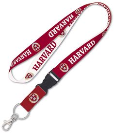 a lanyard with harvard logo on it