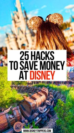 25 Hacks to Save Money at Disney Disney On A Budget Families, Disney Budget Tips, How To Save For Disney World, Disney Savings Plan, Saving For Disney, Disney World Budget, Disney Planning Binder, Disney World Cheap, Disney October