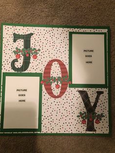 a card with the letter y on it, and an image of a christmas tree