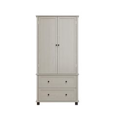 an armoire with two drawers and one door