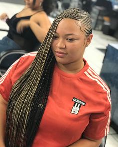 Image may contain: 1 person, closeup Ghana Cornrows, Ghana Weaving Styles, Ghana Weaving, Ghana Braids, Braids Styles, Two Braids