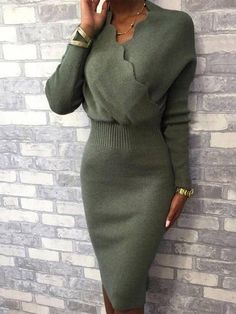 V-neck leopard high waist office knitted dress Tight Long Sleeve Dress, Autumn Dresses, Midi Dress Outfit, Bodycon Sweater, Bodycon Sweater Dress, Elegant Sweater, Basic Skirt, Crochet Clothing, Body Con Dress