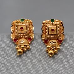 Jumkis Indian Jewelry Gold Latest, 22k Gold Earrings Antique, 5grams Gold Earrings Jumkas, Loop Earrings Gold Indian, Stone Studs Earrings Gold Indian, Buttalu Earrings Gold Antique, Earrings Antique Gold, Gold Loop Ear Rings Indian, 5grams Gold Earrings Latest