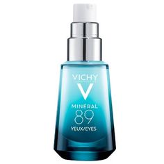 Your skin's daily dose of strength, now created exclusively for the sensitive skin around your eyes. Minéral 89 Eyes Hyaluronic Acid Eye Gel Cream hydrates, brightens, and smoothes fine lines around the delicate eye area, which is especially sensitive to the impact of daily aggressors like lack of sleep, stress, and pollution. The formula combines 89% Vichy Mineralizing Thermal Water, Natural Origin Hyaluronic Acid and Pure Caffeine for a brighter and rested look. Fine lines are smoothed with 24 Drugstore Eye Cream, Best Under Eye Cream, Caffeine Eye Cream, Eye Wrinkles, Hydrating Eye Cream, Eye Cream For Dark Circles, Best Eye Cream, Spa Water, Luminizer