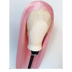 This Is A 30 Inch Lace Front Wig Color Is Pink The Synthetic Fiber Is Of The Highest Quality And Has A Natural Density That Looks And Feels Like Human Hair. You Can Curl Or Straighten This Wig To Change Up The Look. Straight Texture, Lovely Pink Color Slightly Color Difference Between Different Light.) #Wig #Pinkwig #Hair #Cosplay #Fashion 30 Inch Lace Front Wig, Cosplay Fashion, Rainbow Wig, Thick Headbands, Flower Crown Headband, Feather Hair Clips, Wig Color, Leather Headbands, Bohemian Hairstyles