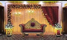 Mini Stage Decoration, Indian Reception Decor Stage, Engagement Background Decoration Indian, Simple Stage Decorations Wedding Backdrop Ideas, Indian Reception Stage Decoration Backdrops, Engagement Decorations Indian Stage, Engagement Background Decoration