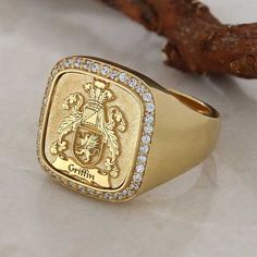 "Silver Coat of Arms Signet Ring, Family Crest Rings, Crest Ring, Family Rings, Family Crest Signet Ring, Custom Signet Ring, Custom Ring ❥ Family Ring symbolize the glory and honor of our ancestors. We manufacture your family crest rings using high technology with diligence so that you can pass them on to next generation. Oval Celtic Design Raised Family Ring are physical manifestations of Family, Country, Culture and Tradition. Be proud of your family crest, honor your ancestors and pass your great inheritance to next generations. Family coat of arms are fully customizable, meaning models you prefer can be raised with any logo and symbol. ❥ Family Arms collection models can be modified with shields and crest features. ❥You can send us your family logo or symbol and order your product. Wh Honor Your Ancestors, Family Crest Ring, Family Crest Rings, Bloodstone Ring, Custom Signet Ring, Family Ring, Family Crests, Family Rings, Stamped Rings