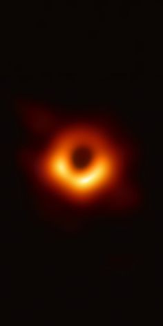 a black hole is seen in the dark sky