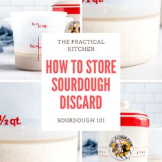 the instructions for how to store sourdough discard