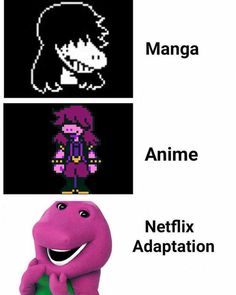 the different types of characters in an animated video game, with text that reads manga anime