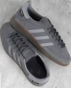 Grey Spezial Adidas, Terrace Fashion, Adidas Gazelle Grey, Grey Adidas Shoes, Adidas Spzl, Adidas Suede, Adidas Casual, Adidas Grey