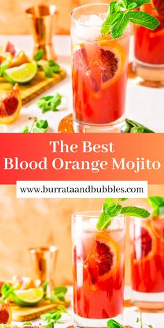 the best blood orange mojito