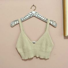 Zara | Crochet Knit Top Cream Crochet Bralette Us Size L Nwot! Accepting Most Offers Beige Cropped Knit Top, Chic Beige Knitted Crochet Top, Beige Knitted Crop Top, Fitted Beige Crochet Knit Top, Beige Seamless Knit Top, Seamless Beige Knit Top, Beige Hand Knitted Tops, Zara Crochet Top For Beach, Zara Cream Knitted Top