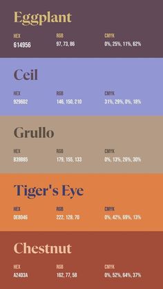 the different font styles and colors for each type of poster or webpage, including one with