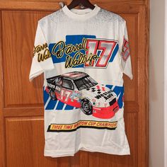 Nwt Vintage 90s Nascar All Over Print Darrel Walltrip Men Size M Single Stitch Brand New Unworn From It's Original Bag (Only Taken Out For Picture 100% Pre Shrunk Cotton Men Size M Made In Usa Single Stitch Shoulder 18 Chest 20 Length 30.5 Original Bags, Nascar, Design Inspo, Tee Shirts, Mens Shirts, Man Shop, T Shirt