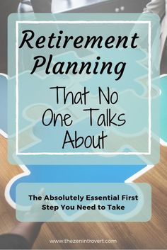 the words retirement planning that no one talks about