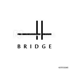 the logo for bridge, consisting of two lines and an equal sign in black on a white background