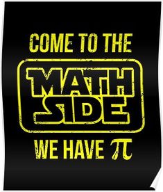 some to the math side we have it sticker on a black background with yellow lettering