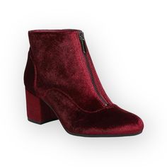 Circus Sam Edelman Vanessa Velvet Booties In Burgundy Size 6m Msrp $128 Brand New Without Box Feminine Charms: A Velvety Ankle Bootie Features A Front Zipper And On A Wrapped Block Heel To Boost Its’ Appeal. A Fall + Winter Must Have Front Zipper Closure Almond Toe Fabrication: Velvet Upper/Synthetic Lining + Sole Approximate Measurements: Heel: 2.5” Formal Ankle-high Boots With Zipper Closure, Winter Ankle Boot Heels With Zipper, Winter Ankle Boot Heels With Zipper Closure, Winter Ankle Boots With Side Zipper, Fall Medium Width Heels With Zipper Closure, Medium Width Heels With Zipper Closure For Fall, Red Boots With Zipper Closure For Fall, Red Ankle Boots With Zipper Closure, Ankle-high Heels With Zipper Closure For Fall