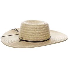 Wide Brim Straw Bolero Hat with Chin Cord - Scala Hats Bolero Hat Scala Hats LP382-NAT Natural OS (57.5 cm) Hats For Small Heads, Bolero Hat, Trooper Hat, Bolero Style, Packable Sun Hat, Safari Hat, Stetson Hat, Summer Hats For Women, Rain Hat