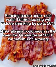 Interesting Meals, Amazing Food Hacks, Cooking Bacon, Food Info, Bacon Recipes, Under Water, Breakfast Brunch Recipes, Food Facts, Breakfast Dishes